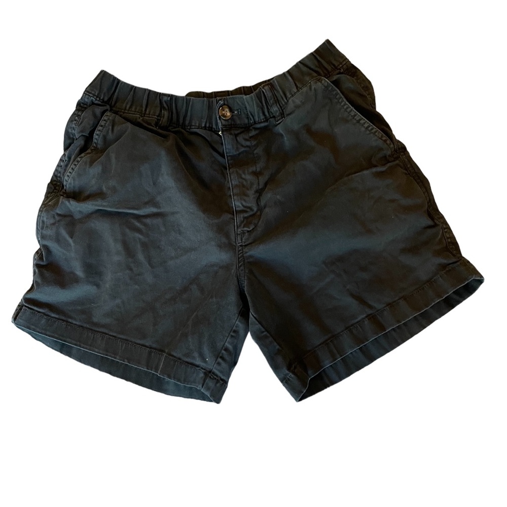 Bearbottom Mens Size M x 5.5" Stretch Waist Cotton Chino Shorts Black